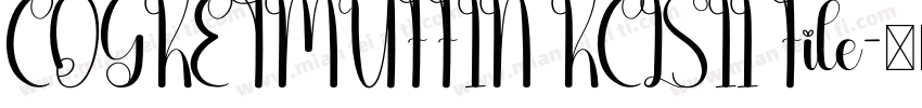 COGKETMUFFIN KCLSII File字体转换